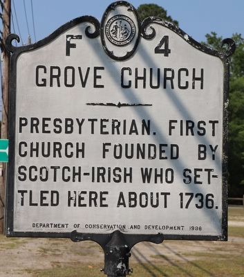 Grove Church Marker image. Click for full size.