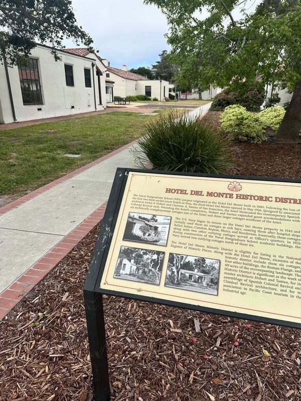 Hotel del Monte Historic District Marker. Click for full size. Hotel del Monte Historic District Marker image. Click for full size.