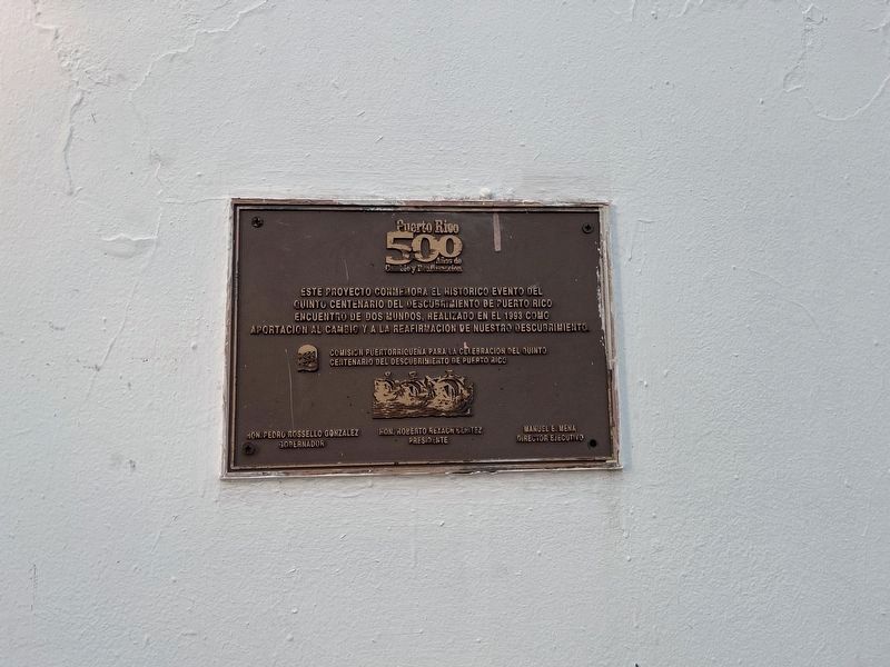 Puerto Rico Quincentenary Memorial Marker. Click for full size. Puerto Rico Quincentenary Memorial Marker image. Click for full size.
