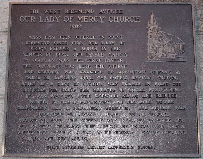 Our Lady of Mercy Church Marker image. Click for full size.