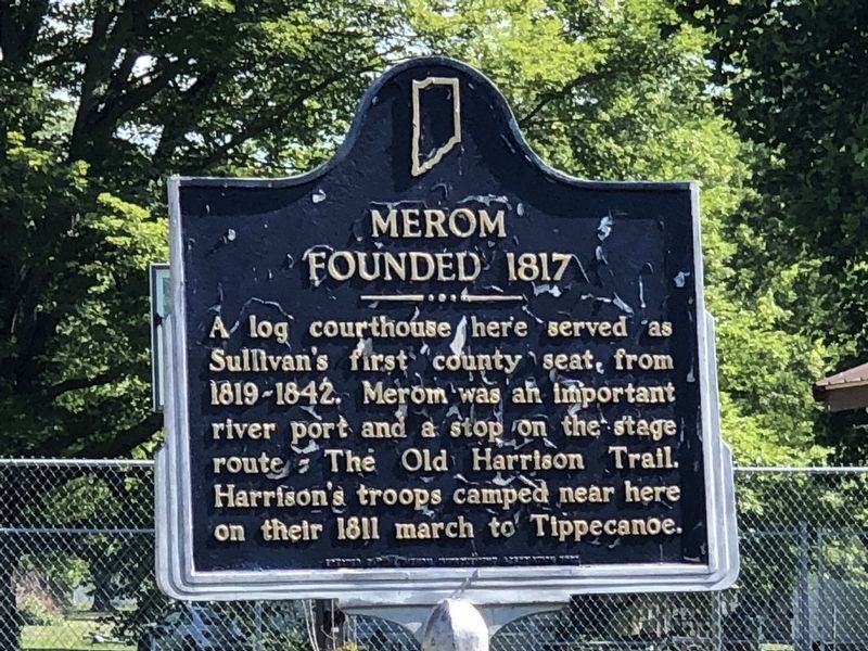 Merom Founded 1817 Marker image. Click for full size.