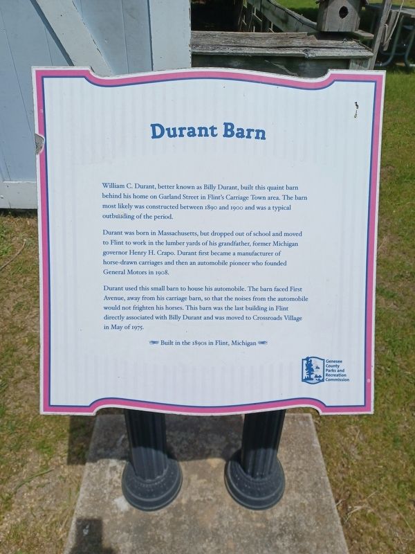 Durant Barn Marker. Click for full size. Durant Barn Marker image. Click for full size.