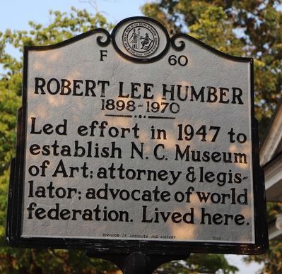 Robert Lee Humber Marker image. Click for full size.