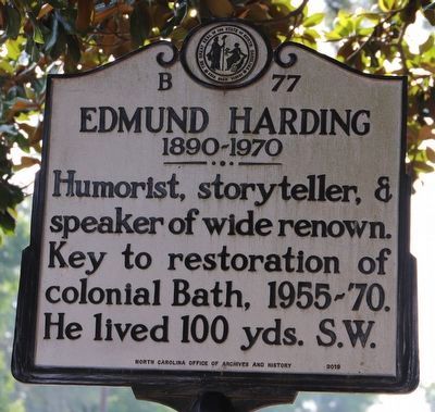 Edmund Harding Marker. Click for full size. Edmund Harding Marker image. Click for full size.