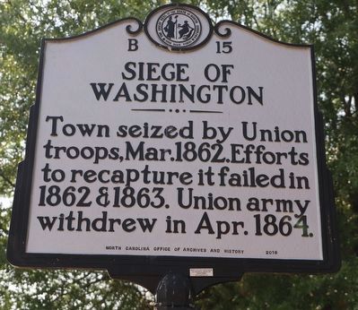 Siege of Washington Marker image. Click for full size.
