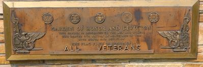 Garden of Honor and Devition Marker. Click for full size. Garden of Honor and Devition Marker image. Click for full size.