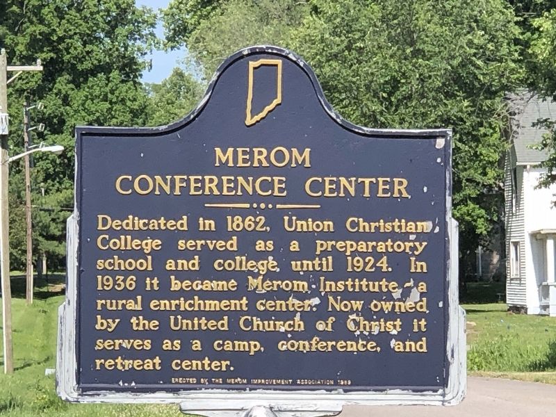 Merom Conference Center Marker image. Click for full size.
