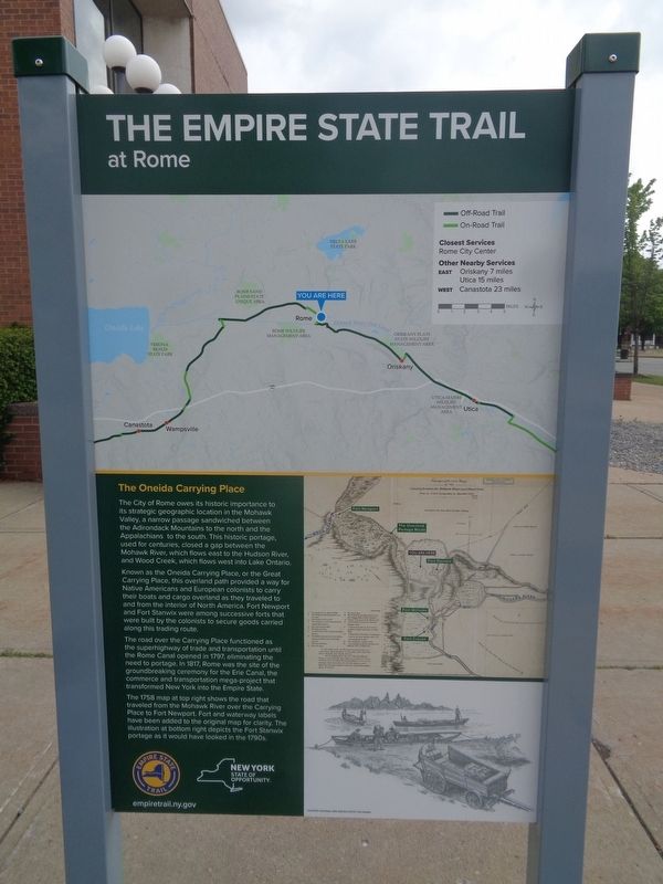 The Empire State Trail at Rome Marker image. Click for full size.