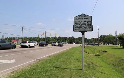 Maurice Moore Marker. Click for full size. Maurice Moore Marker image. Click for full size.