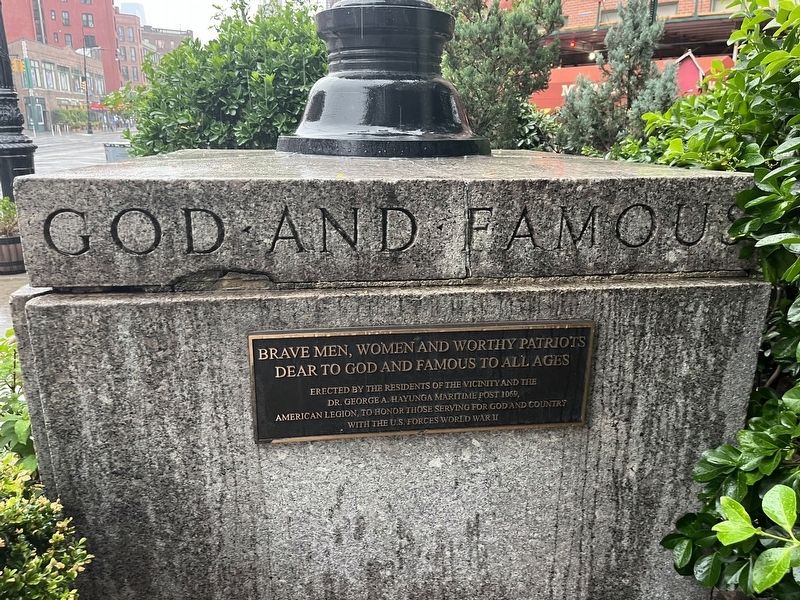 Brave men, women and worthy patriots dear to God and famous to all ages Marker. Click for full size. Brave men, women and worthy patriots dear to God and famous to all ages Marker image. Click for full size.