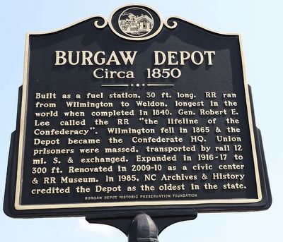 Burgaw Depot Marker image. Click for full size.
