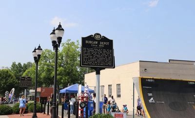 Burgaw Depot Marker. Click for full size. Burgaw Depot Marker image. Click for full size.