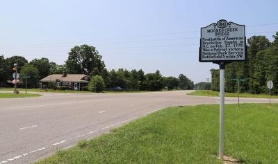 Moores Creek Bridge Marker. Click for full size. Moores Creek Bridge Marker image. Click for full size.