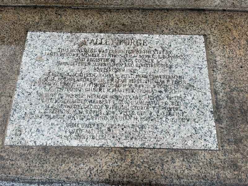 Inscription at the base of the monument image. Click for full size.