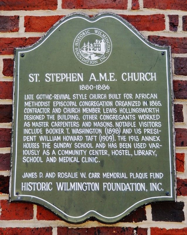 St. Stephen A.M.E. Church Marker image. Click for full size.
