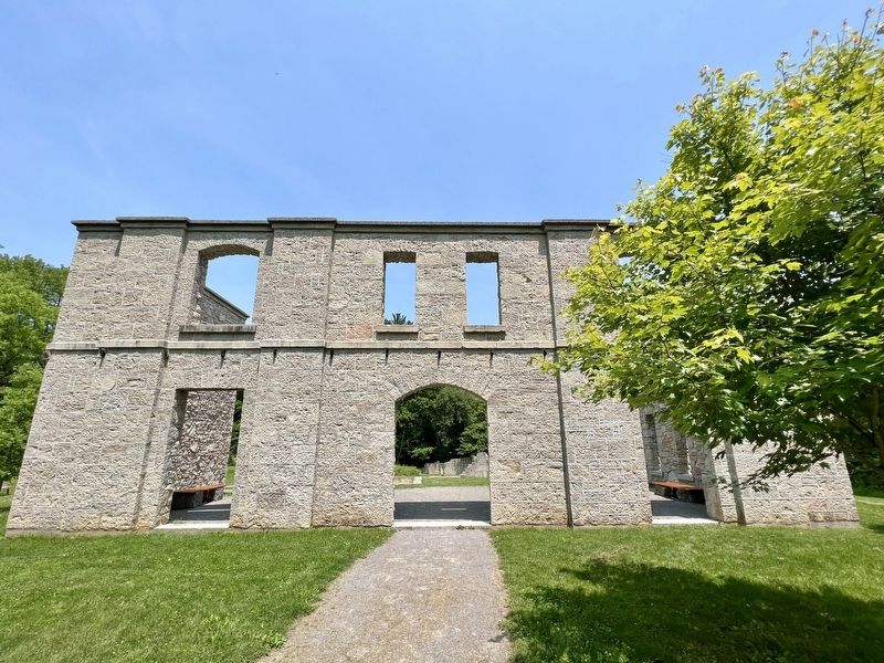 The Hermitage ruins (front elevation). Click for full size. The Hermitage ruins (front elevation) image. Click for full size.