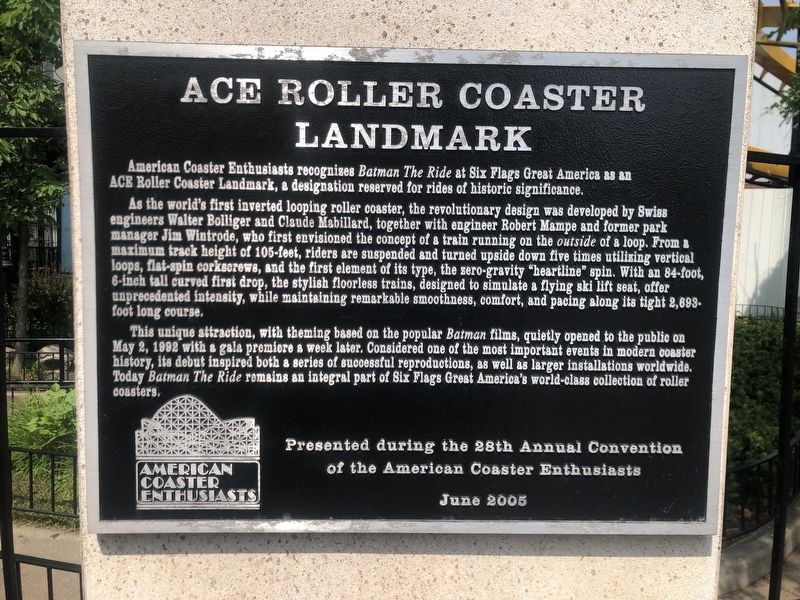 ACE Roller Coaster Landmark Marker image. Click for full size.