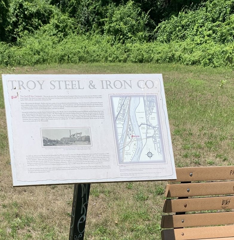 Troy Steel & Iron Co. Marker. Click for full size. Troy Steel & Iron Co. Marker image. Click for full size.