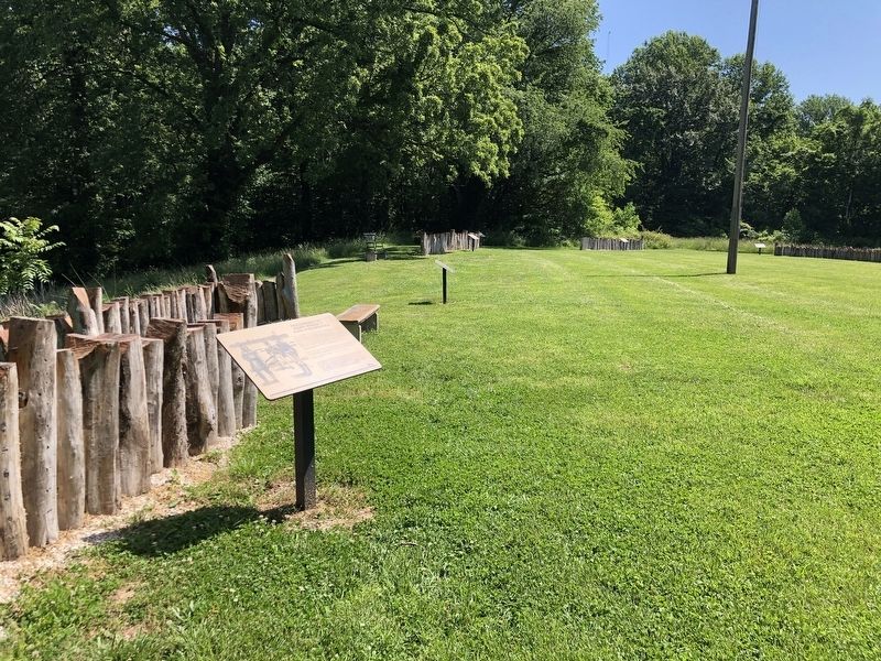 Tecumseh at Fort Knox II and Vincennes Marker. Click for full size. Tecumseh at Fort Knox II and Vincennes Marker image. Click for full size.