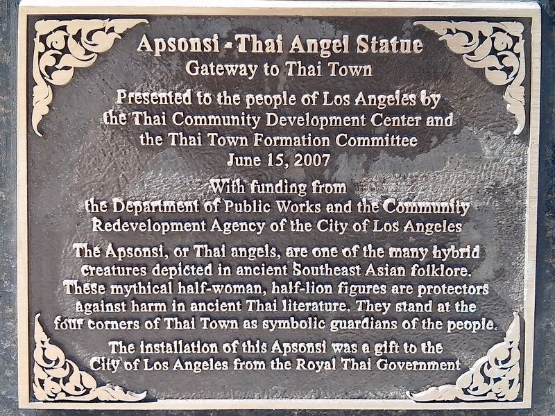 Gateway to Thai Town Marker image. Click for full size.