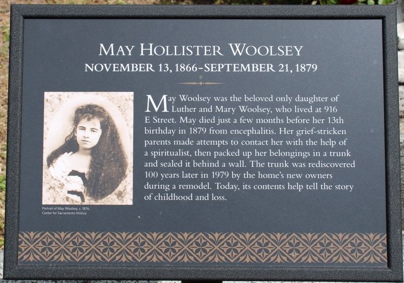 May Hollister Woolsey Marker image. Click for full size.