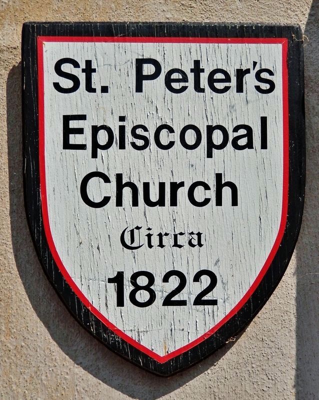 Saint Peters Episcopal Church<br>circa 1822. Click for full size. Saint Peters Episcopal Church<br>circa 1822 image. Click for full size.