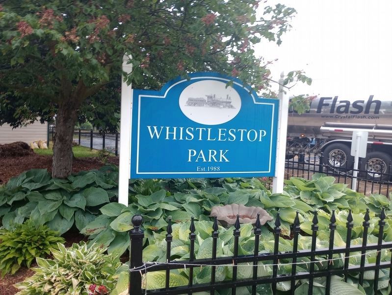 Whistlestop Park Depot Sign image. Click for full size.