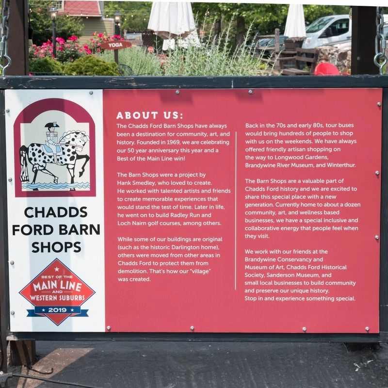Chadds Ford Barn Shops Marker image. Click for full size.