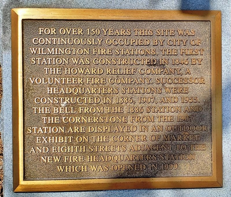 City of Wilmington Fire Stations Marker. Click for full size. City of Wilmington Fire Stations Marker image. Click for full size.