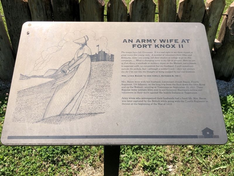 An Army Wife at Fort Knox II Marker. Click for full size. An Army Wife at Fort Knox II Marker image. Click for full size.