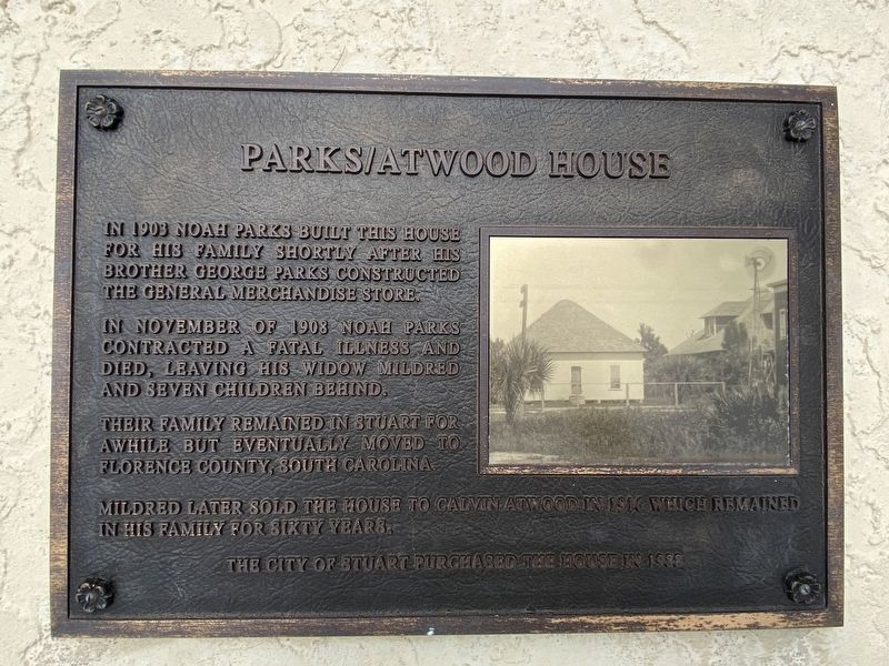 Parks / Atwood House Marker image. Click for full size.