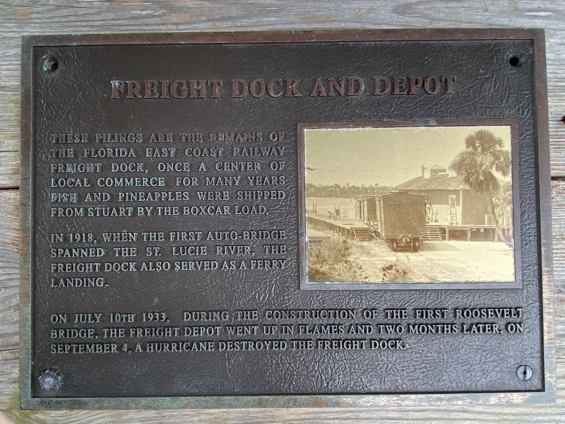 Freight Dock and Depot Marker image. Click for full size.