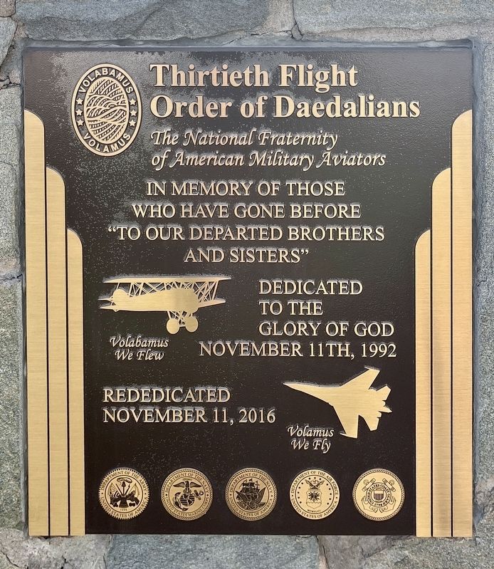 Thirtieth Flight Order of Daedalians Memorial image. Click for full size.