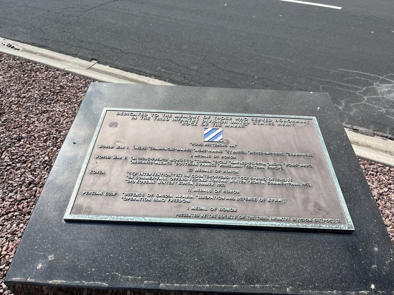 3rd Infantry Division Memorial. Click for full size. 3rd Infantry Division Memorial image. Click for full size.
