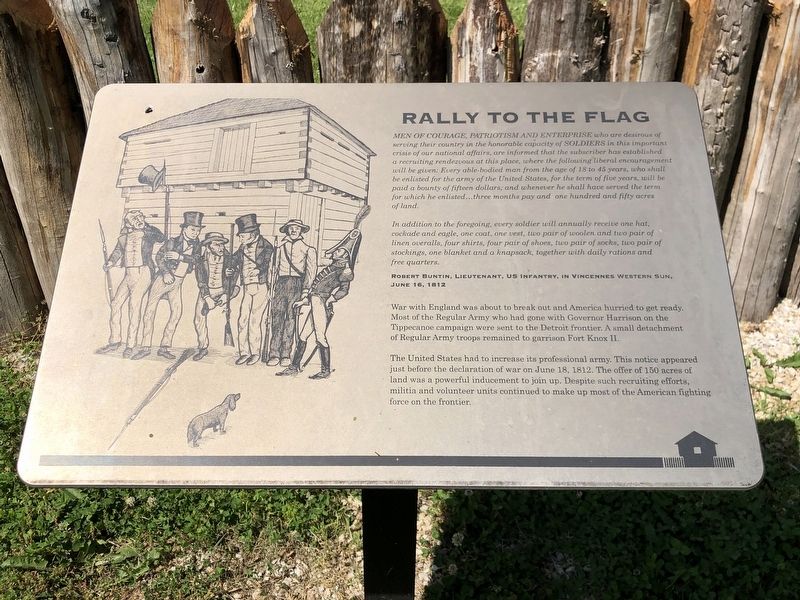 Rally to the Flag Marker. Click for full size. Rally to the Flag Marker image. Click for full size.