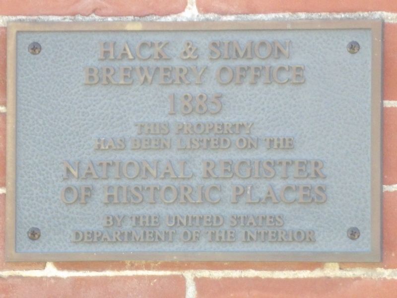Hack & Simon Brewery Office Marker image. Click for full size.