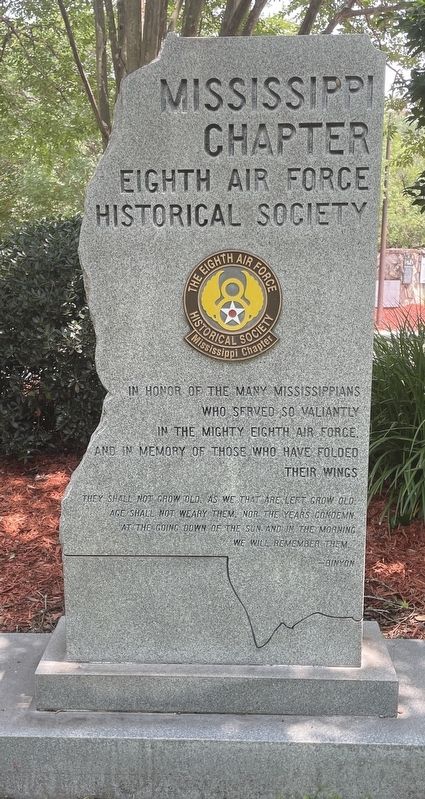 Eighth Air Force Historical Society - Mississippi Chapter Marker image. Click for full size.
