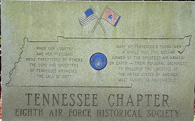 Eighth Air Force Historical Society - Tennessee Chapter Marker image. Click for full size.