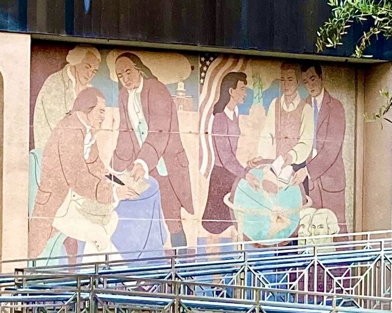WPA Mural on West Wall image. Click for full size.