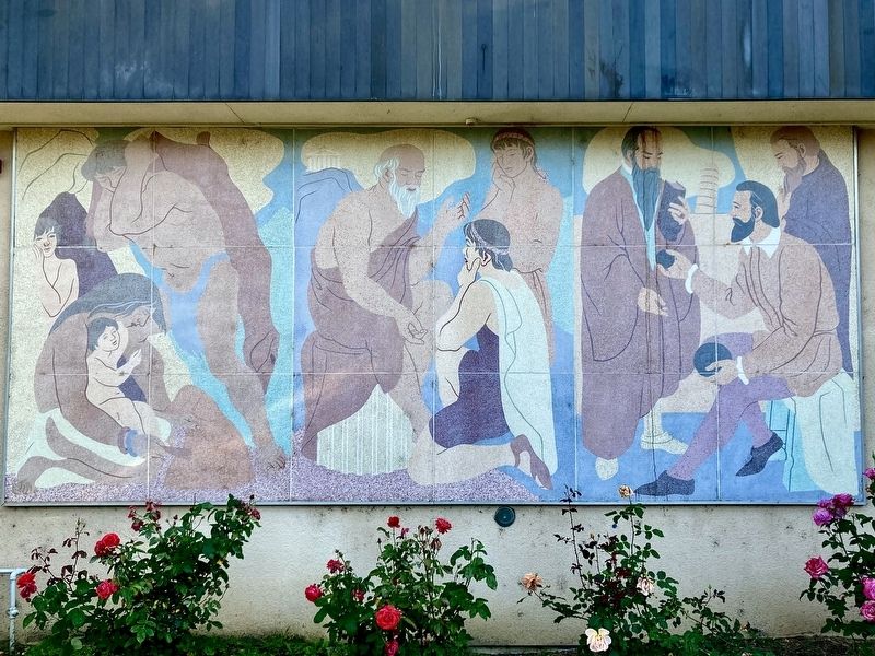 WPA Mural on North Wall. Click for full size. WPA Mural on North Wall image. Click for full size.