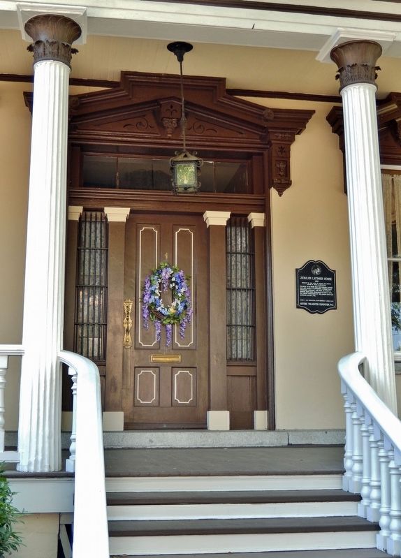 Zebulon Latimer House Marker. Click for full size. Zebulon Latimer House Marker image. Click for full size.