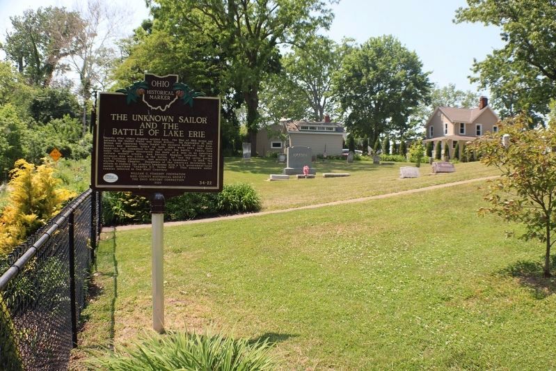 The Unknown Sailor and the Battle of Lake Erie side of the marker. Click for full size. The Unknown Sailor and the Battle of Lake Erie side of the marker image. Click for full size.