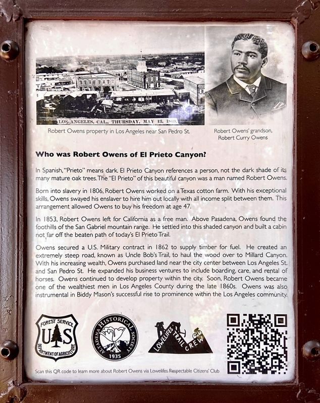 Robert Owens Marker image. Click for full size.