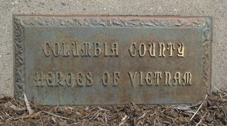 Columbia County Heroes of Vietnam Marker image. Click for full size.
