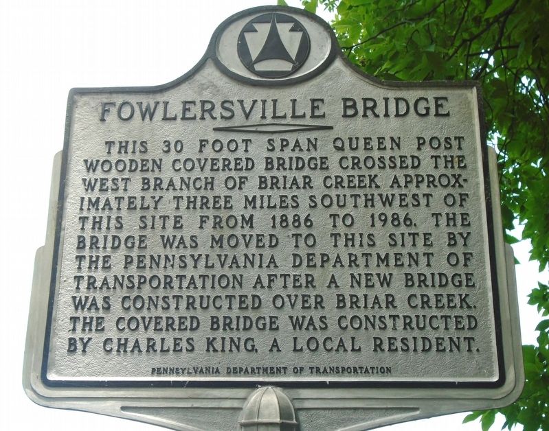 Fowlersville Bridge Marker image. Click for full size.
