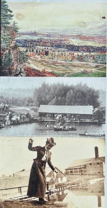 The Desjardins Canal Marker detail (left side) image. Click for full size.