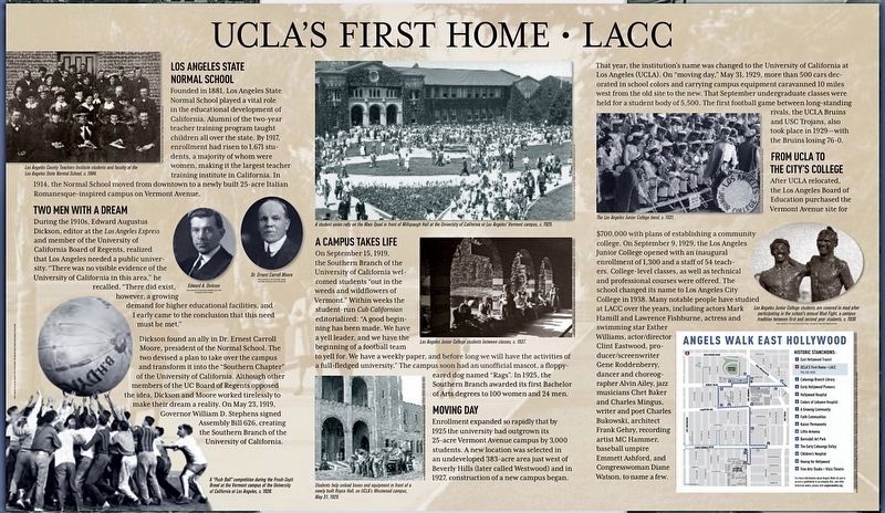 UCLAs First Home Marker image. Click for full size.