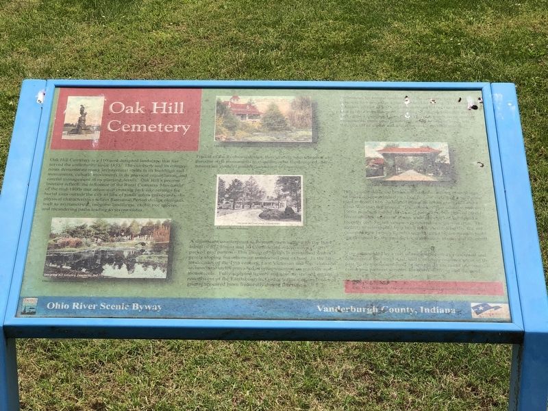 Oak Hill Cemetery Marker image. Click for full size.