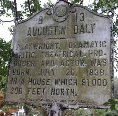 Augustin Daly Marker image. Click for full size.