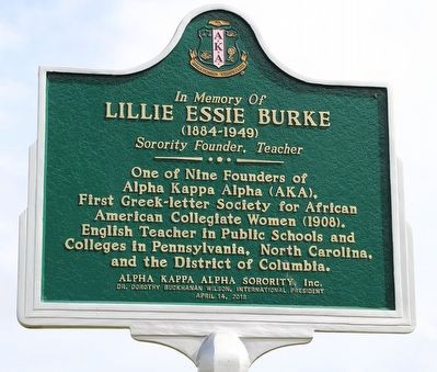 In Memory of Lillie Essie Burke Marker image. Click for full size.